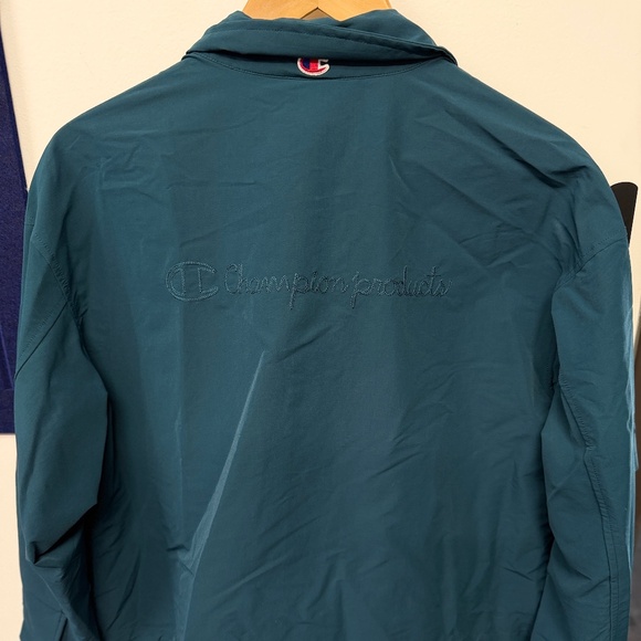 Champion Crop Top/Jacket - Peacock Blue - Size Large - Picture 3 of 3